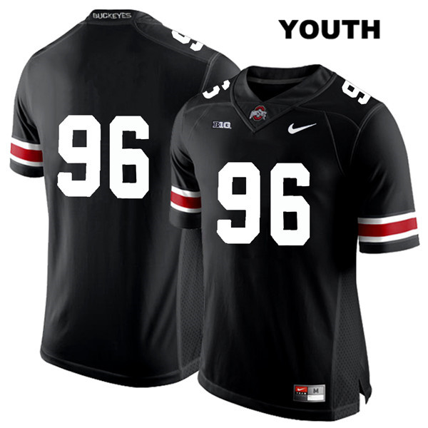 Ohio State Buckeyes Youth Sean Nuernberger #96 White Number Black Authentic Nike No Name College NCAA Stitched Football Jersey MB19L44YG